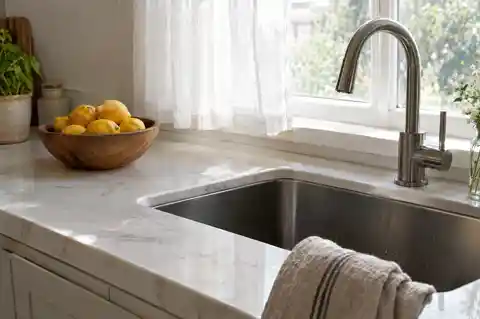 Cucina luminosa e pulita